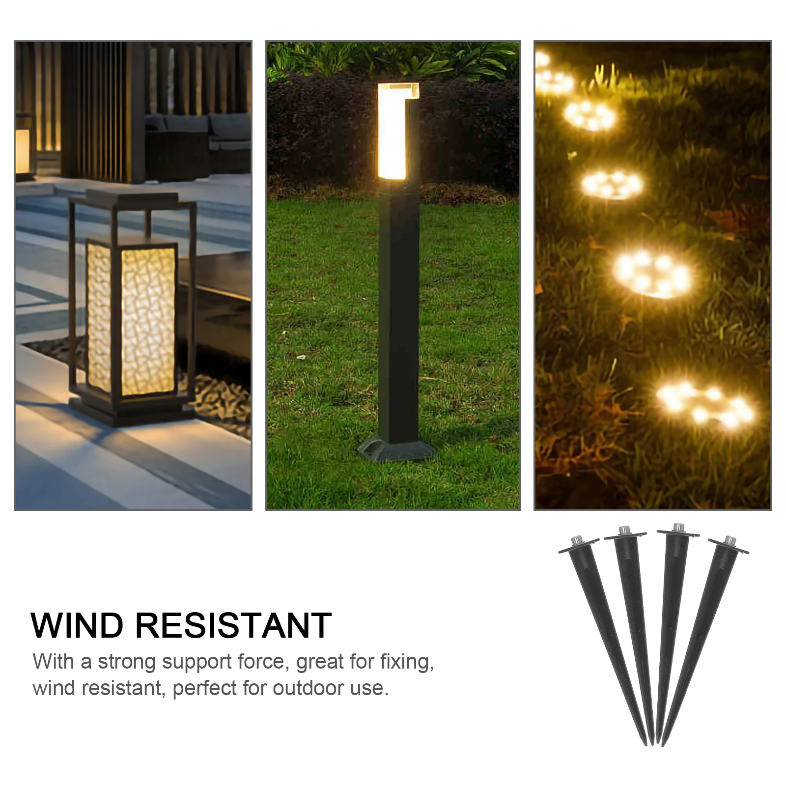 4pcs Lamp Inserted Rods 160x35 Die Cast Aluminum Spotlight Stakes Solar Light Fixing Durable Outdoor Lighting Accessories
4pcs Lamp Inserted Rods 160x35 Die Cast Aluminum Spotlight Stakes Solar Light Fixing Durable Outdoor Lighting Accessories