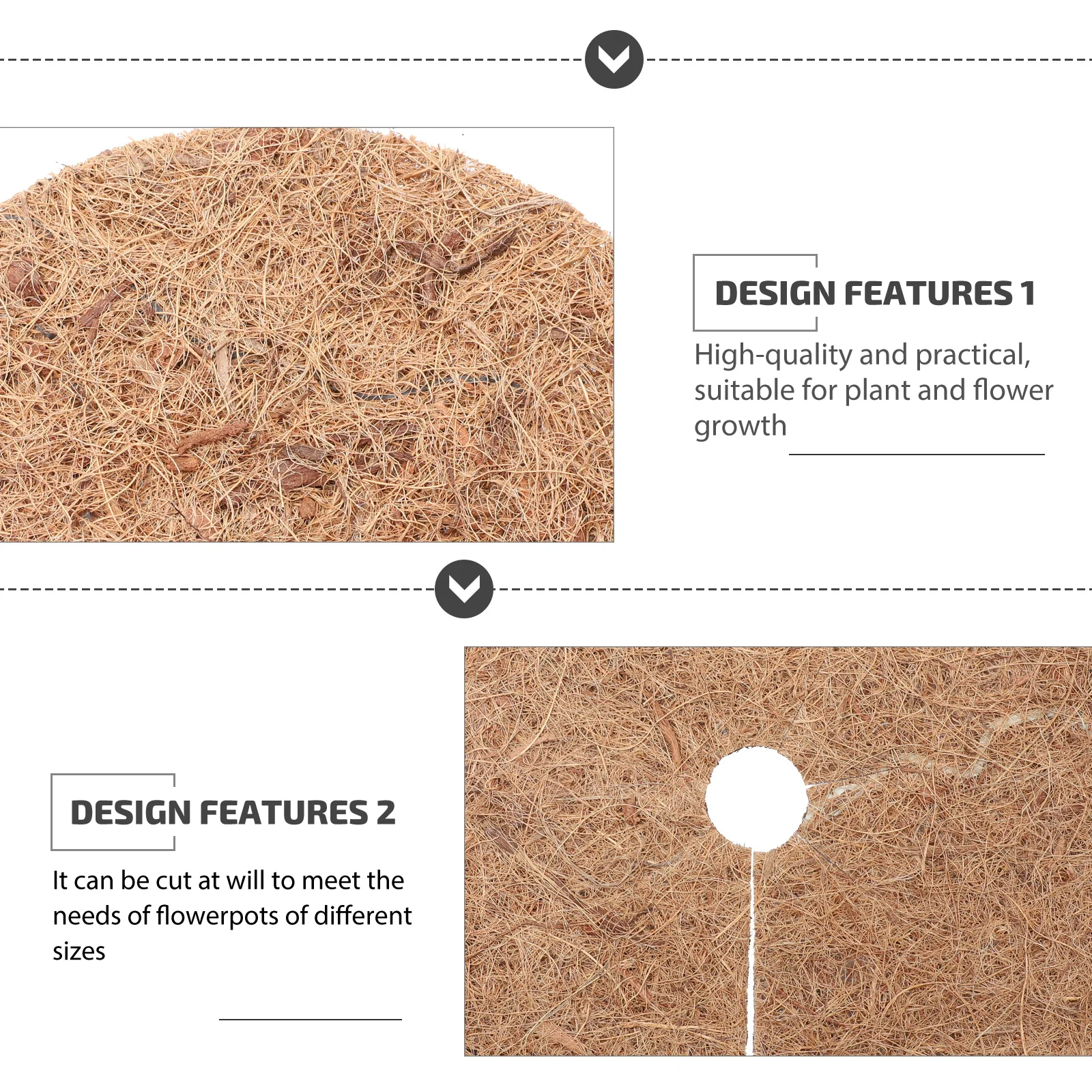 4Pcs Coconut Fiber Flower Mulch Mats High-Quality Practical Round Design Durable Environmental Protection Potted Plants
4Pcs Coconut Fiber Flower Mulch Mats High-Quality Practical Round Design Durable Environmental Protection Potted Plants