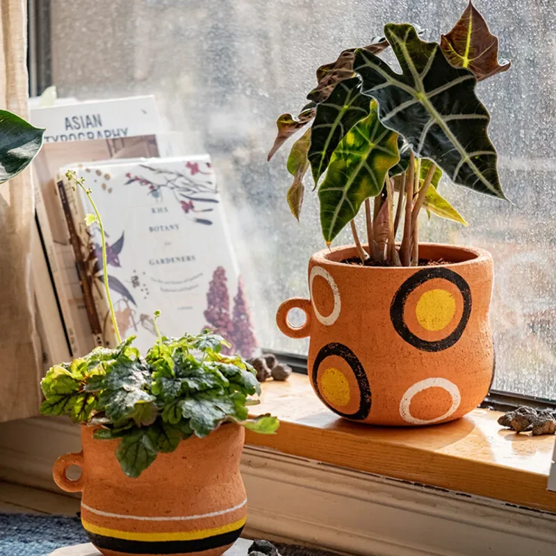 Handmade Red Pottery Flower Pot Succulent Plants Pallet Geometric Art Creative Balcony Garden Decor Unique Aesthetic
Handmade Red Pottery Flower Pot Succulent Plants Pallet Geometric Art Creative Balcony Garden Decor Unique Aesthetic