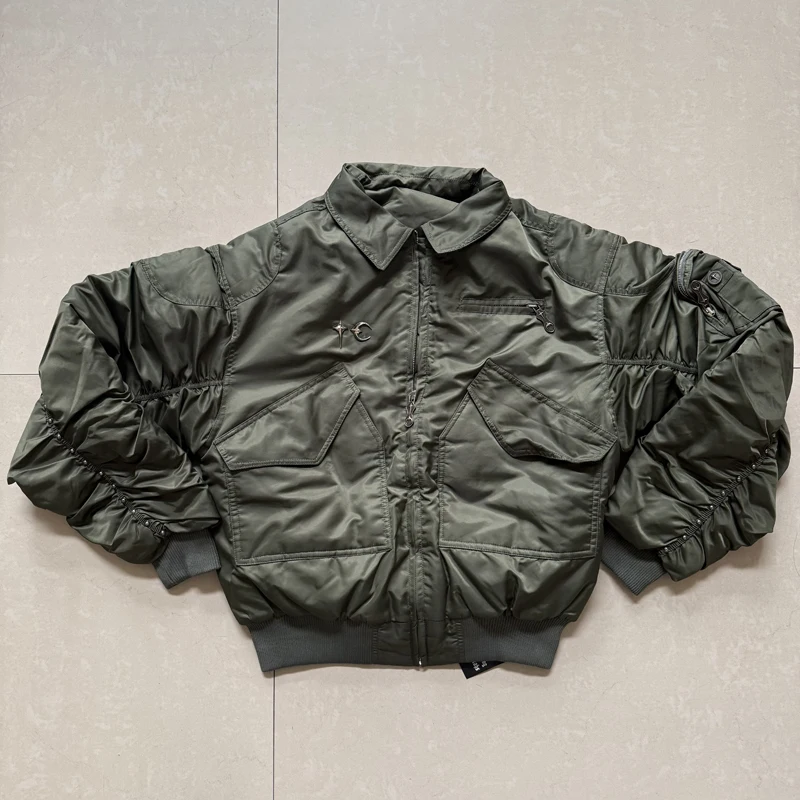 Streetwear Trend THUG CLUB Flight Jacket Rivet Design Logo Cotton-padded Outerwear Casual Real Photos Thug Club Jackets
Streetwear Trend THUG CLUB Flight Jacket Rivet Design Logo Cotton-padded Outerwear Casual Real Photos Thug Club Jackets