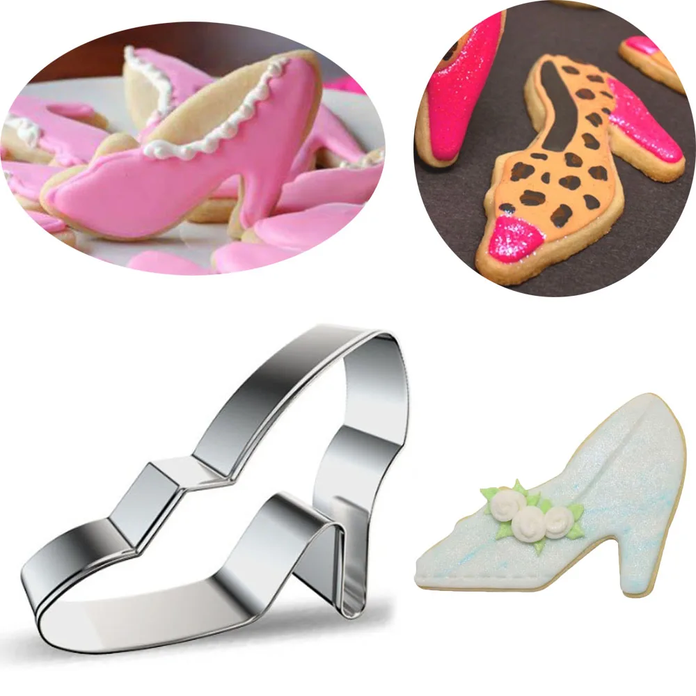 1pcs High Heel Shoes Stainless Steel Cookie Cutter Molds reposteria patisserie Biscuit Mould Pastry Shop Fondant Cake Tools Bake
1pcs High Heel Shoes Stainless Steel Cookie Cutter Molds reposteria patisserie Biscuit Mould Pastry Shop Fondant Cake Tools Bake