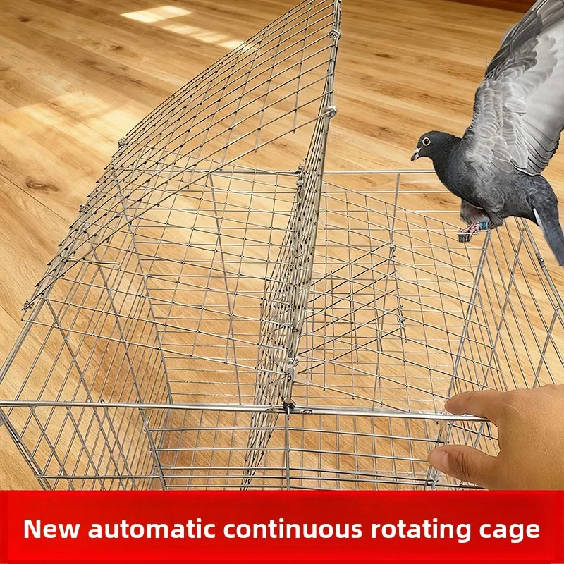 New pigeon-catching device, automatic household birdcage, rotating cage flip-top cage outdoor thickened pigeon breeding special.
New pigeon-catching device, automatic household birdcage, rotating cage flip-top cage outdoor thickened pigeon breeding special.