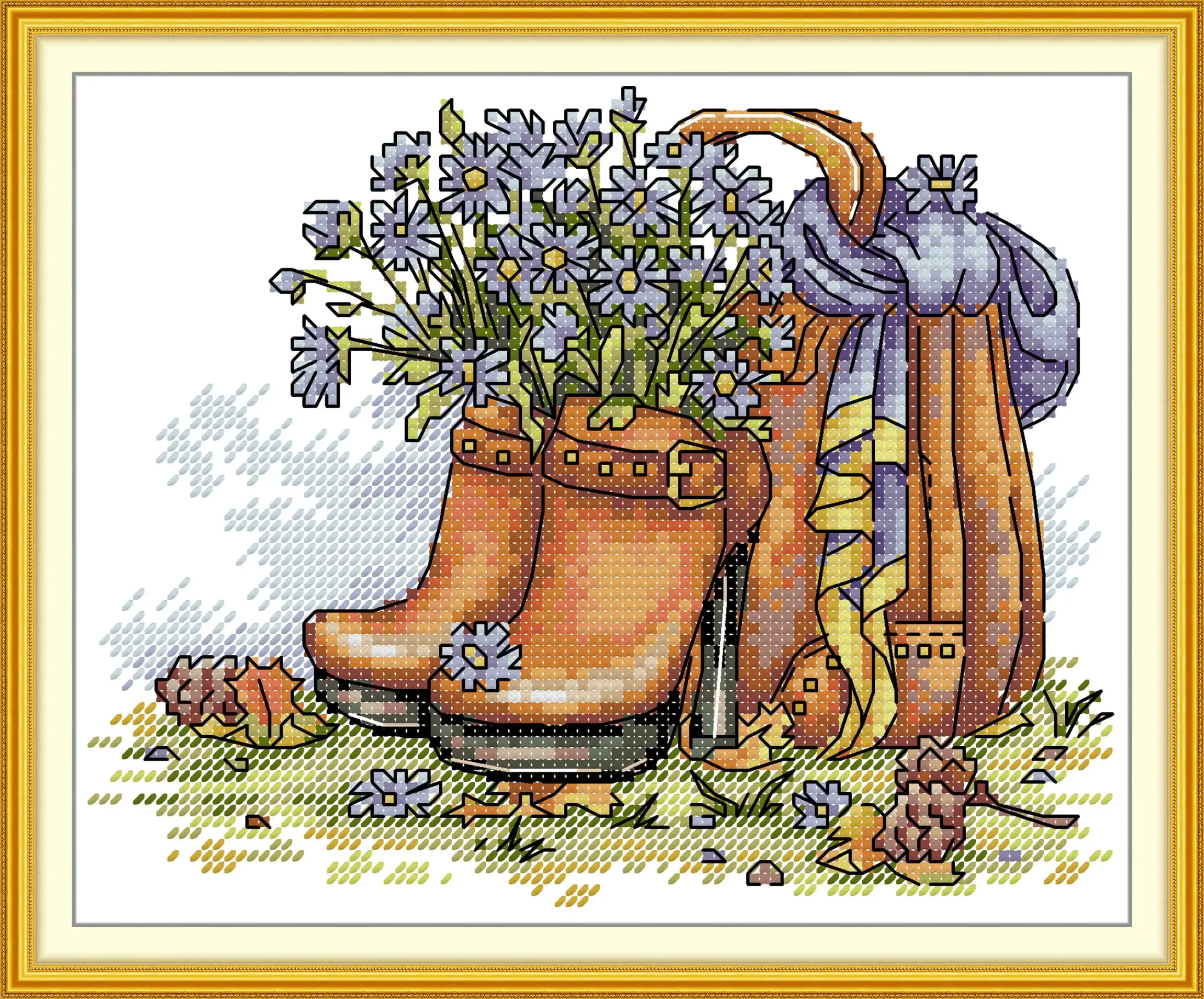 Maydear Cross Stitch Kit, 11CT/14CT/16CT/9CT Aida Fabric,DMC Threads Sewing Pattern Embroidery Set-Daisies in High Heels
Maydear Cross Stitch Kit, 11CT/14CT/16CT/9CT Aida Fabric,DMC Threads Sewing Pattern Embroidery Set-Daisies in High Heels