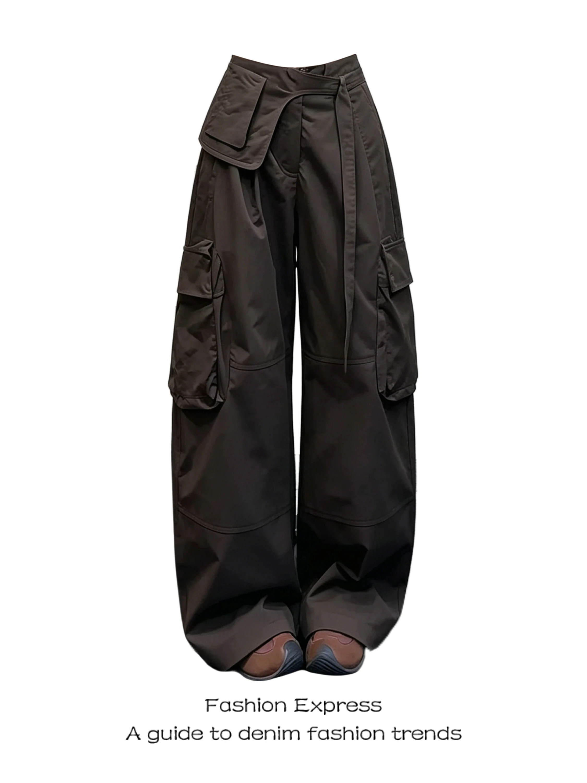 High Waist Straight Leg Cargo Pants Women's Summer 2026 New Loose Slimming Casual Trousers Multi Pockets Belted Wide Leg Pants
High Waist Straight Leg Cargo Pants Women's Summer 2026 New Loose Slimming Casual Trousers Multi Pockets Belted Wide Leg Pants