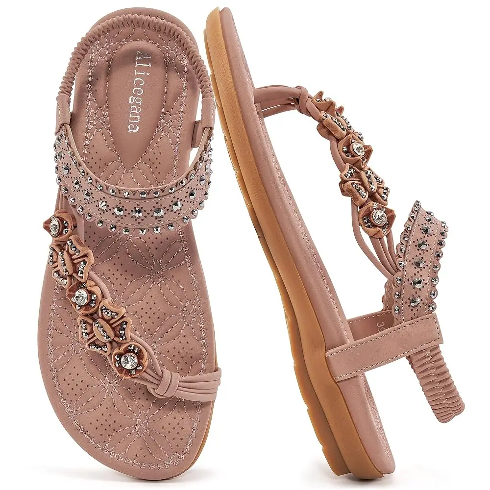 Womens Sandals Dressy Flats: Bohemian Summer Comfortable Split Toe Shoes Walking Vacation Gladiator 2026
Womens Sandals Dressy Flats: Bohemian Summer Comfortable Split Toe Shoes Walking Vacation Gladiator 2026