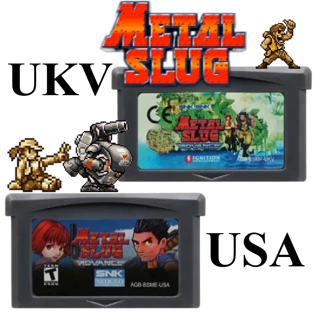 Metal Slug GBA Game Card 32 Bit Video Game Cartridge Console Card for Metal Slug Advance for GBA USA UKV Version Classic Game
Metal Slug GBA Game Card 32 Bit Video Game Cartridge Console Card for Metal Slug Advance for GBA USA UKV Version Classic Game