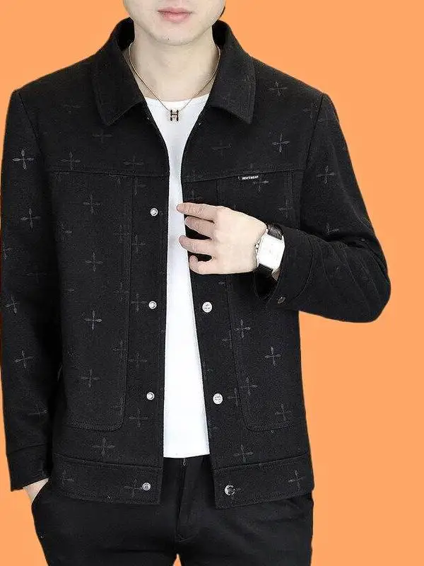 Casual Men's Jacket Fashionable Trendy Collared Slim Fit Spring Autumn New Style Polyester Blend Long Sleeve Coat
Casual Men's Jacket Fashionable Trendy Collared Slim Fit Spring Autumn New Style Polyester Blend Long Sleeve Coat