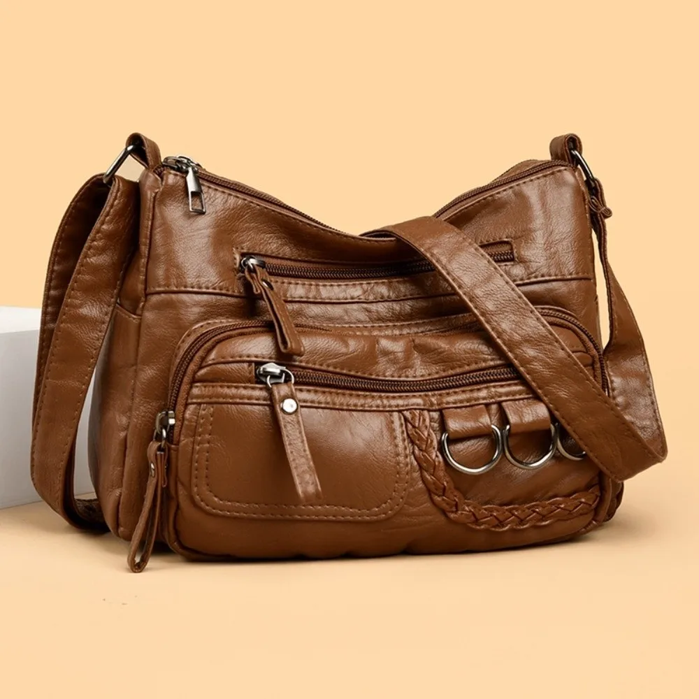 Leisure Soft Shoulder Bag Large Capacity PU Leather Buying Vegetable Bag Multi-Layer Crossbody Bag for Women
Leisure Soft Shoulder Bag Large Capacity PU Leather Buying Vegetable Bag Multi-Layer Crossbody Bag for Women