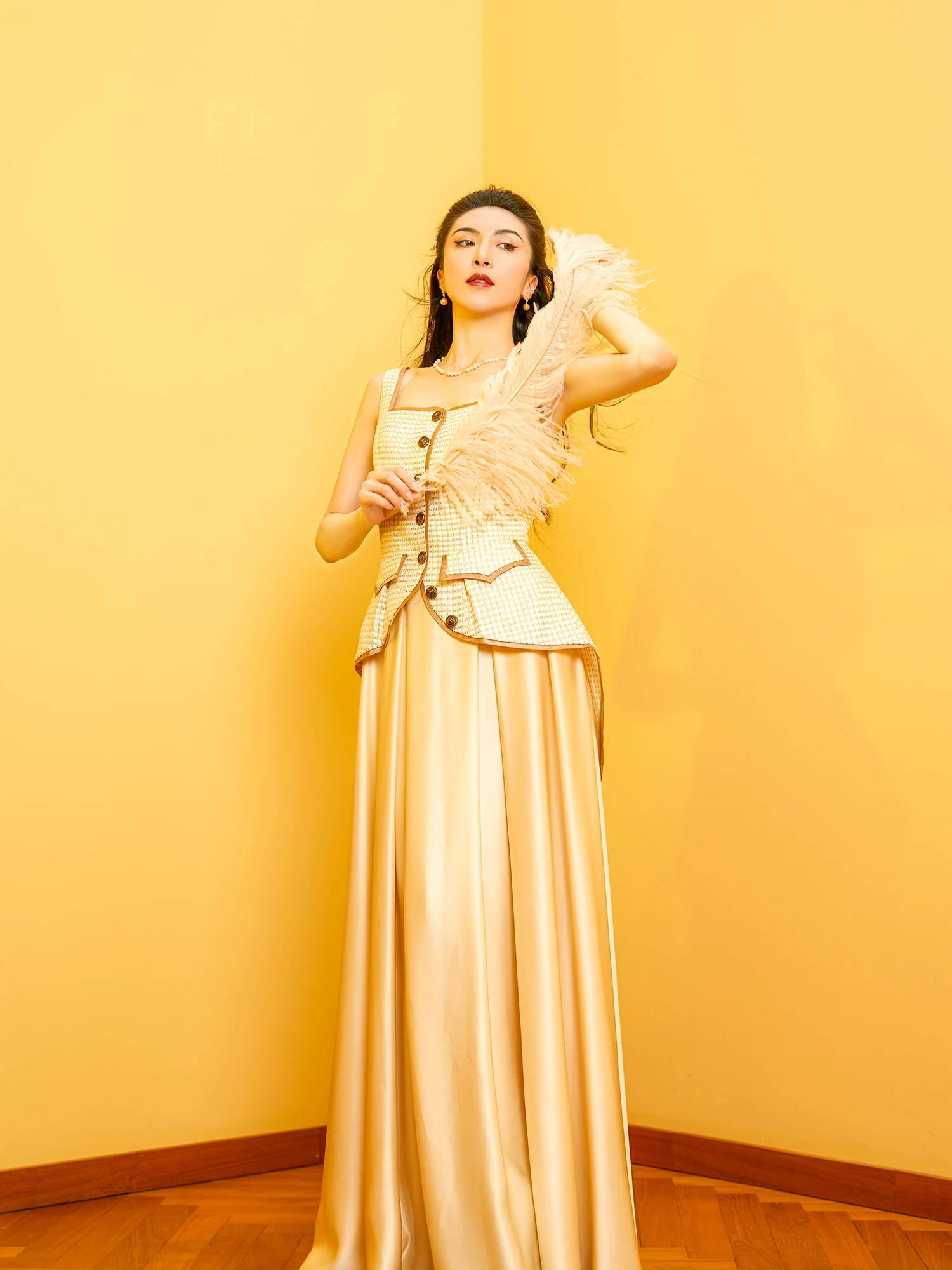 Xuan ng Ji Early Autumn Wool Blend Harris Tweed Vest Practical Commute Retro Mix Design Women's Jaet Nylon Polyester Wool
Xuan ng Ji Early Autumn Wool Blend Harris Tweed Vest Practical Commute Retro Mix Design Women's Jaet Nylon Polyester Wool