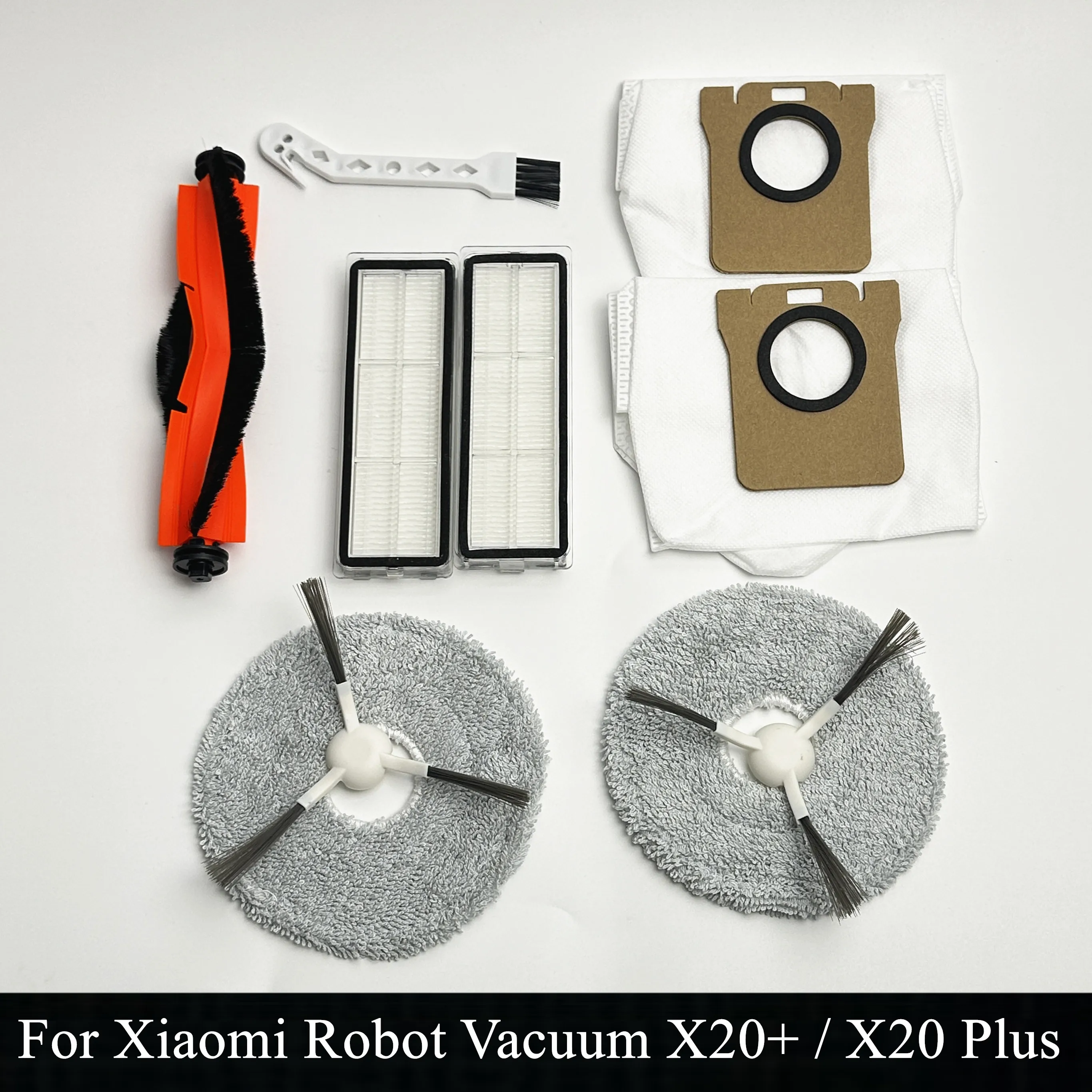 New for Xiaomi Robot Vacuum X20 + / X20 Plus Parts Accessories Main Side Brush Hepa Filter Mop Cloth Dust Bag Replacement
New for Xiaomi Robot Vacuum X20 + / X20 Plus Parts Accessories Main Side Brush Hepa Filter Mop Cloth Dust Bag Replacement