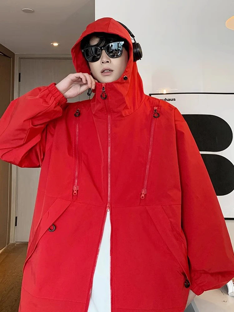 Красная куртка-трансформер (3-в-1) для весны и осени, коллекция Dragon Year Luy, модная молодежная верхняя одежда свободного кроя, ветрозащитная
Красная куртка-трансформер (3-в-1) для весны и осени, коллекция Dragon Year Luy, модная молодежная верхняя одежда свободного кроя, ветрозащитная