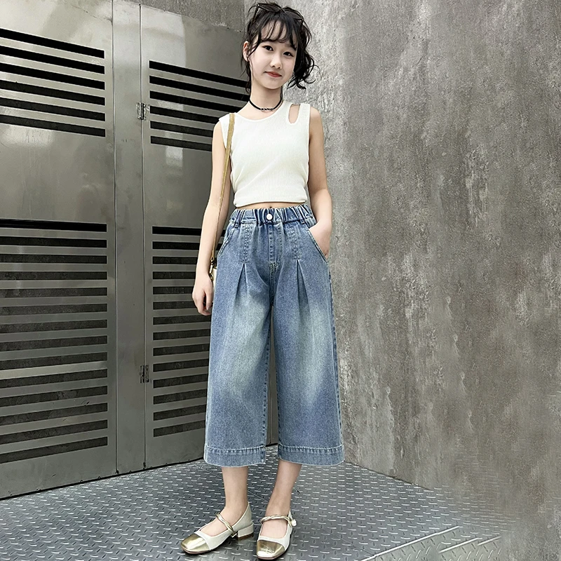 2026 Summer Girls' Loose Jeans New Spring Children's Wide Leg Pants Autumn Boys' Sports Pants
2026 Summer Girls' Loose Jeans New Spring Children's Wide Leg Pants Autumn Boys' Sports Pants