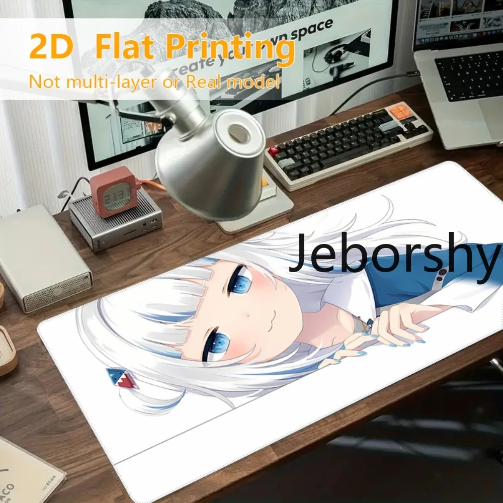 Kawaii White-Blue Hair Anime Girl Gaming Mouse Pad, Cute Shark Accent Desk Mat, Ideal Gift for Gamers
Kawaii White-Blue Hair Anime Girl Gaming Mouse Pad, Cute Shark Accent Desk Mat, Ideal Gift for Gamers