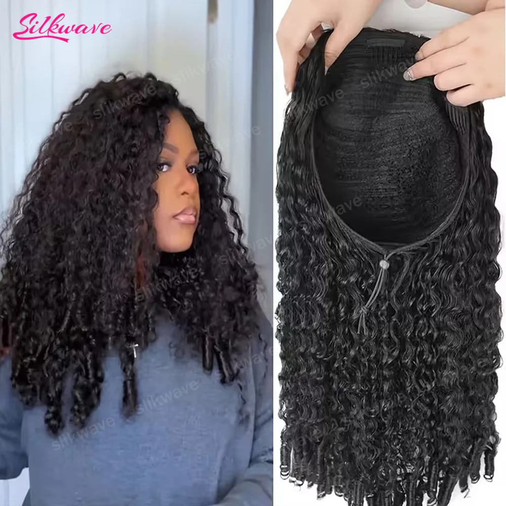 Burmese Curly 3 IN 1 Half Wigs Human Hair Wig Glueless Wigs Ready to Wear Half Wig Drawstring Clip Burmese Curly Hair Half Wig
Burmese Curly 3 IN 1 Half Wigs Human Hair Wig Glueless Wigs Ready to Wear Half Wig Drawstring Clip Burmese Curly Hair Half Wig