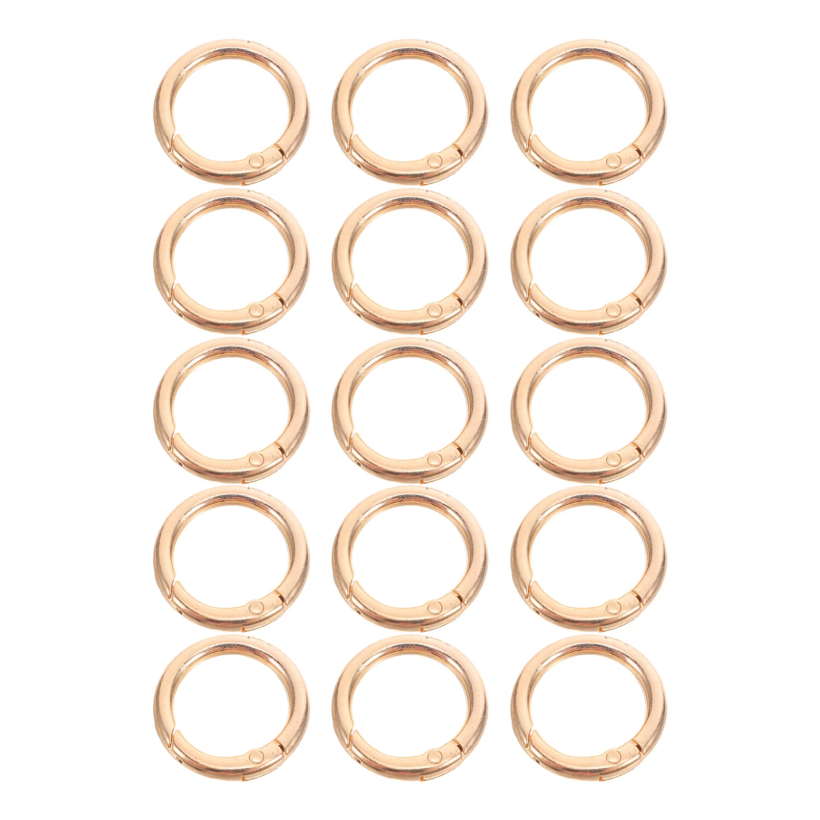 15pcs Keyring Spring Buckle Keychain Rings 6mm Gold Tone Zinc Alloy Clasp Secure Snap Hook for Crafting Jewelry Making Bags 
15pcs Keyring Spring Buckle Keychain Rings 6mm Gold Tone Zinc Alloy Clasp Secure Snap Hook for Crafting Jewelry Making Bags