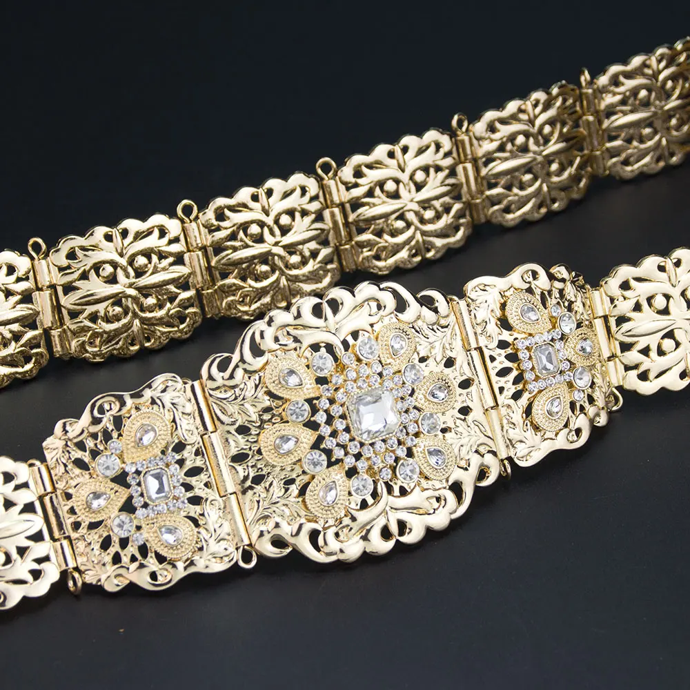 Sunspicems Gold Color Arabic Women Caftan Belt Waist Chain Adjustable Length Crystal Morocco Bridal Wedding Jewelry Waistband
Sunspicems Gold Color Arabic Women Caftan Belt Waist Chain Adjustable Length Crystal Morocco Bridal Wedding Jewelry Waistband
