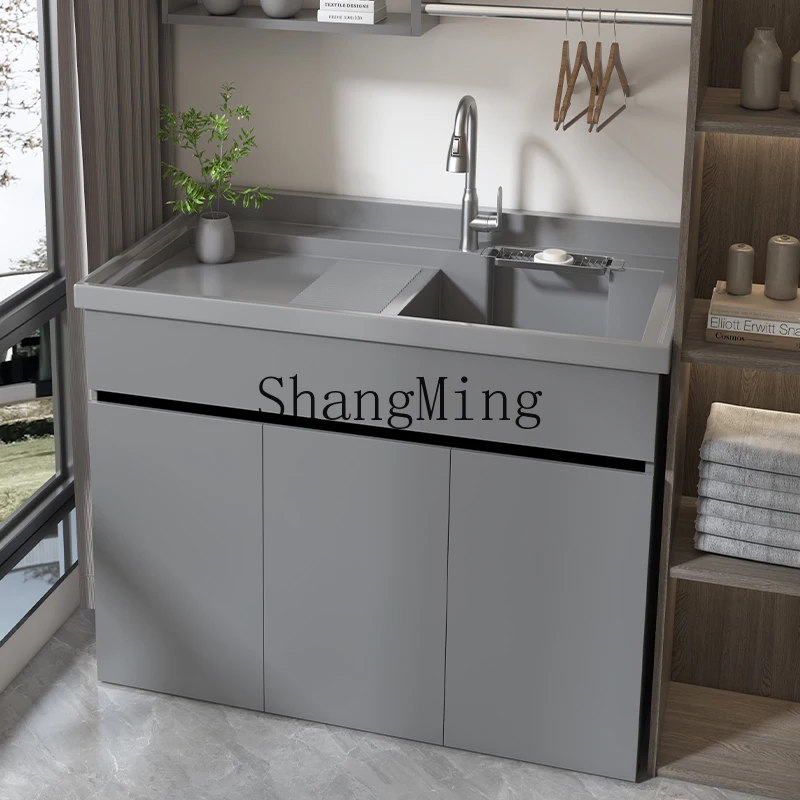 HJ balcony honeycomb aluminum laundry cabinet combination household laundry table integrated cabinet with rubbing board
HJ balcony honeycomb aluminum laundry cabinet combination household laundry table integrated cabinet with rubbing board