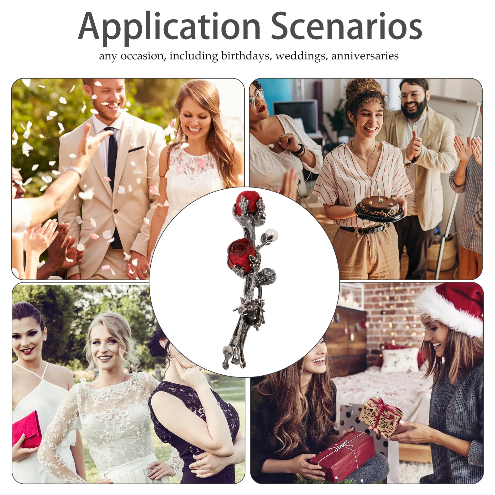 1Pcs Red Rose Hairpin Retro Alloy Spring Clip Beautiful Flower Hair Accessory for Wedding Party Holiday Photo Prop
1Pcs Red Rose Hairpin Retro Alloy Spring Clip Beautiful Flower Hair Accessory for Wedding Party Holiday Photo Prop