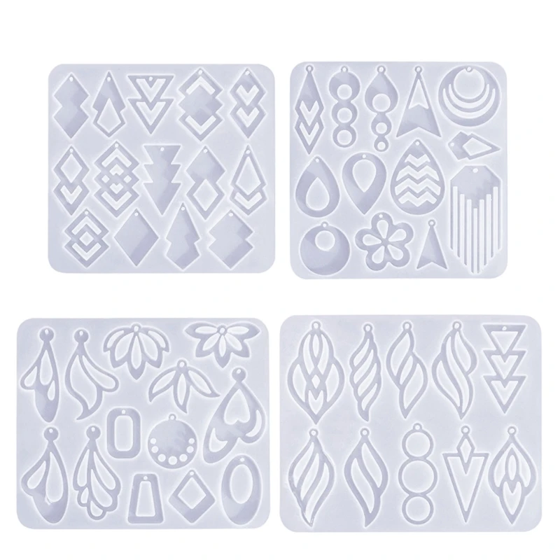Convenient Silicone Molds Geometric Hollow Earrings Moulds Unique Jewelry Pendant Moulds Earring Making Mold for Earring
Convenient Silicone Molds Geometric Hollow Earrings Moulds Unique Jewelry Pendant Moulds Earring Making Mold for Earring