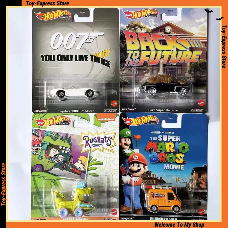 Hot Wheels Premium Pop Culture 1/64 Car Model Ford 007 Toyota Mario Plumber Van Reptar Wagon Collectible Diecast Vehicles Toys
Hot Wheels Premium Pop Culture 1/64 Car Model Ford 007 Toyota Mario Plumber Van Reptar Wagon Collectible Diecast Vehicles Toys
