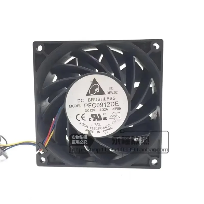 Original 9CM 90 * 90 * 38MM Double Ball 12V 4.32A Super Violent Server Cooling Fan PFC0912DE
Original 9CM 90 * 90 * 38MM Double Ball 12V 4.32A Super Violent Server Cooling Fan PFC0912DE