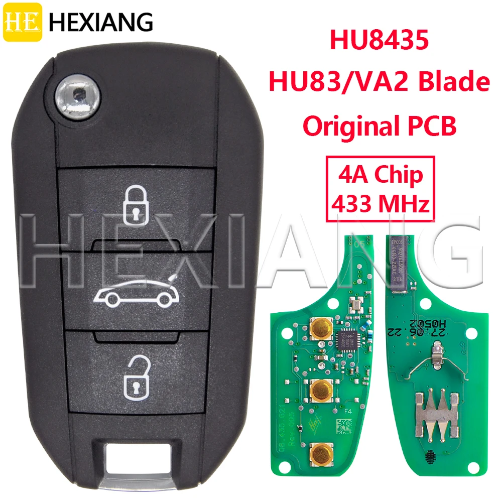 HE 433MHz OEM 4A Chip Car Remote Key For Peugeot 208 2008 3008 Citroen C3 C4 Cactus Vivaro Mokka Opel Crosa Combo Toyota Proace
HE 433MHz OEM 4A Chip Car Remote Key For Peugeot 208 2008 3008 Citroen C3 C4 Cactus Vivaro Mokka Opel Crosa Combo Toyota Proace
