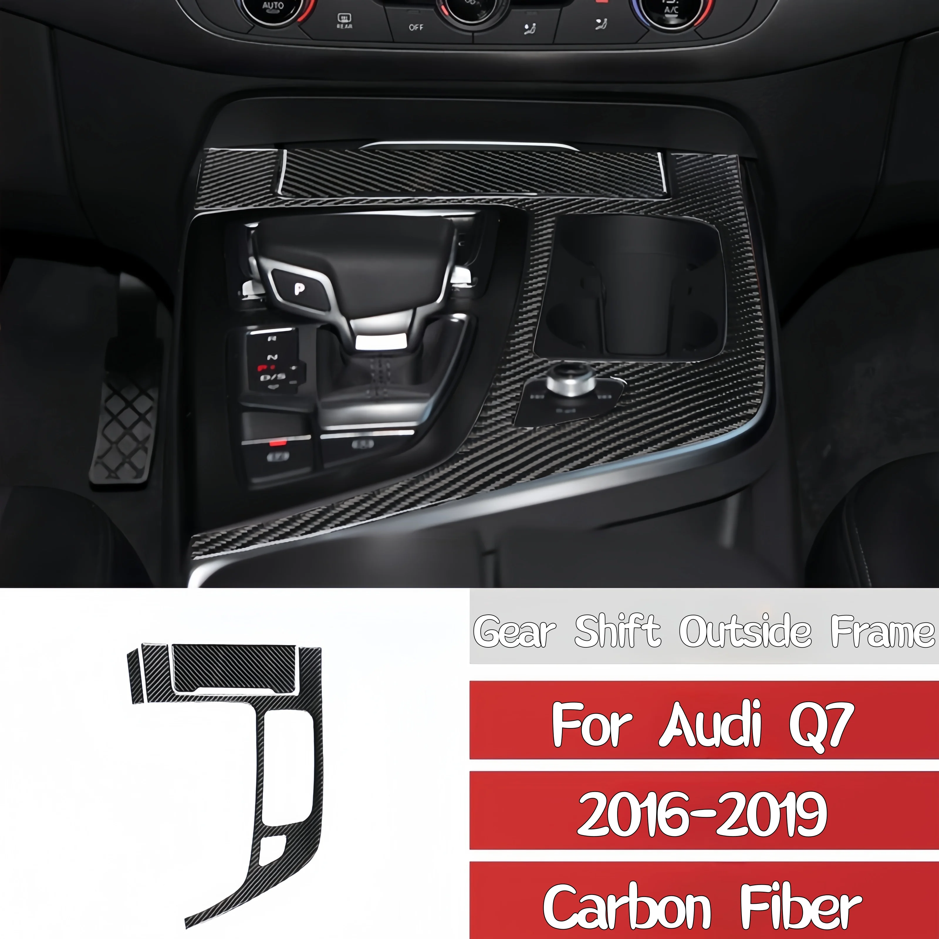 For Audi Q7 2016-2019 Carbon Fiber Car Center Control Gear Shift Panel Outside Frame Trim Cover Decoration Sticker Auto Zubehör
For Audi Q7 2016-2019 Carbon Fiber Car Center Control Gear Shift Panel Outside Frame Trim Cover Decoration Sticker Auto Zubehör