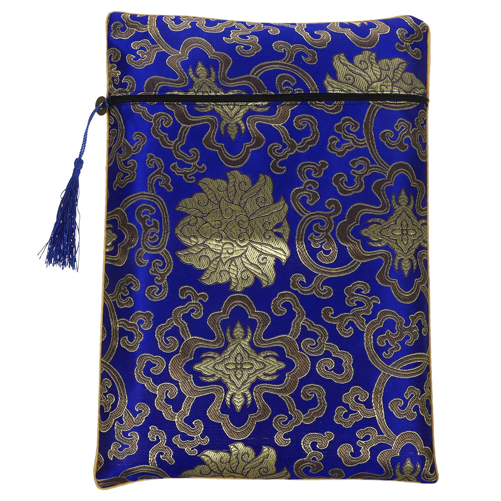Bible Bag 24x34cm Blue Flower Pattern Notebook Storage Pencil Case Reusable Office Travel Accessories Zipper Design
Bible Bag 24x34cm Blue Flower Pattern Notebook Storage Pencil Case Reusable Office Travel Accessories Zipper Design