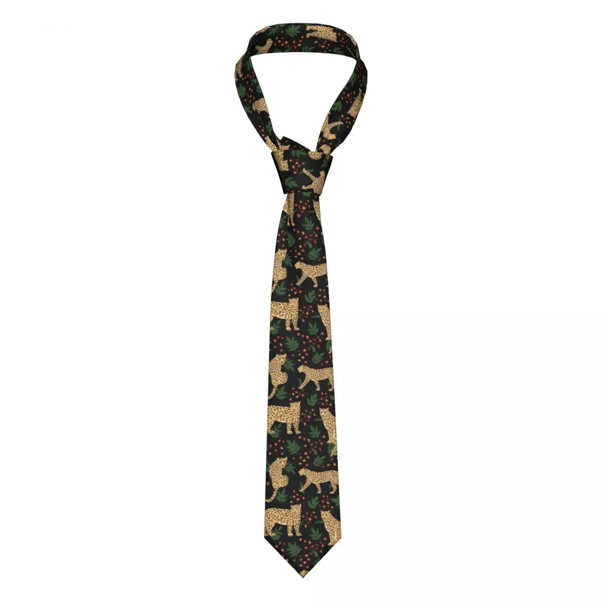 Leopard Illustration On Black Neckties Men Women Casual Polyester 8 cm Classic Neck Tie for Men Suits Accessories Cravat Wedding
Leopard Illustration On Black Neckties Men Women Casual Polyester 8 cm Classic Neck Tie for Men Suits Accessories Cravat Wedding