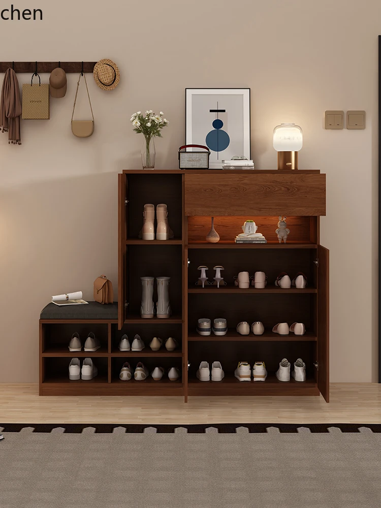 HTT ENFGrade Vintage Style Shoe Cabinet for Home Entrance, Internet Celebrity Entryway with Integrated Stool, Simple Dustproof
HTT ENFGrade Vintage Style Shoe Cabinet for Home Entrance, Internet Celebrity Entryway with Integrated Stool, Simple Dustproof