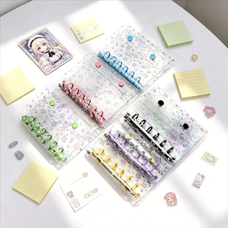 A7 Size Glitter Stationery Binder Notebook Shell Pocket Notepads DIY Postcards Collect Portable Hand Account Book Shell
A7 Size Glitter Stationery Binder Notebook Shell Pocket Notepads DIY Postcards Collect Portable Hand Account Book Shell