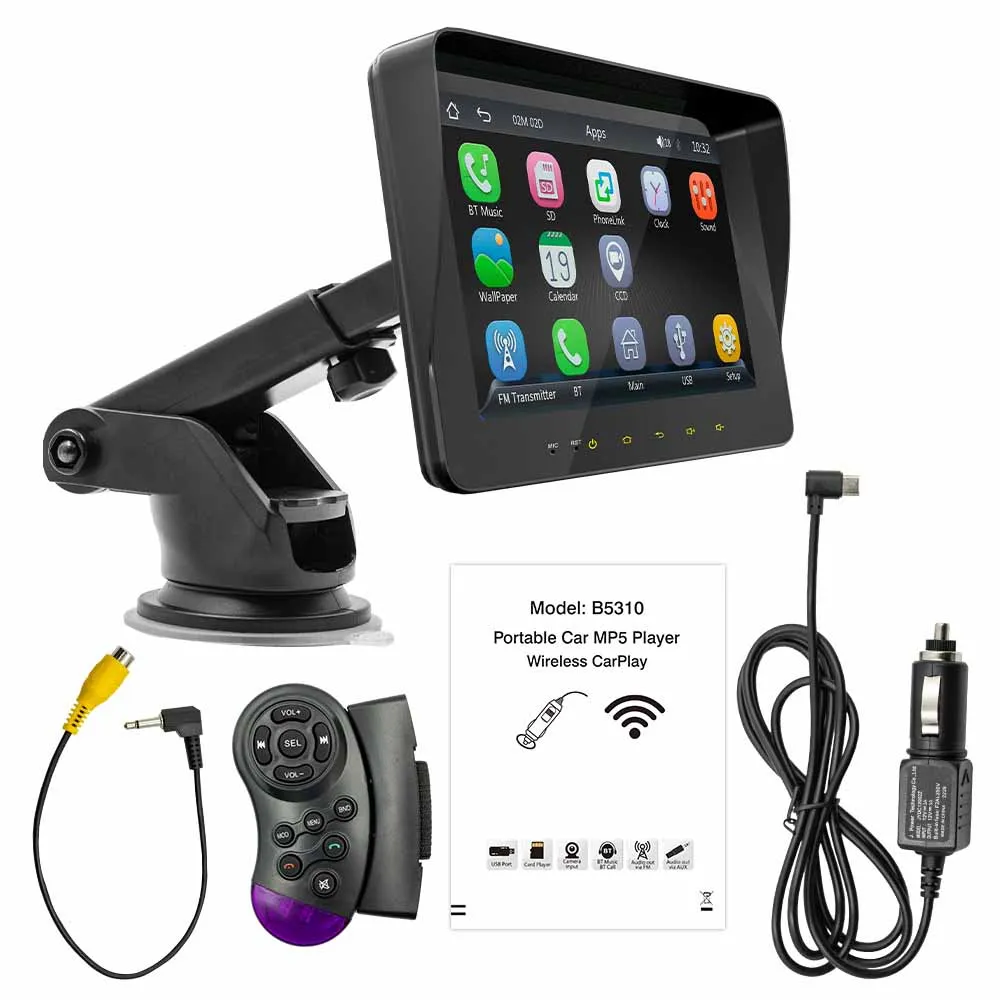 Universal 7inch Car Multimedia Radio Video MP5 Player Wireless Carplay Android Auto Touch Screen BT USB
Universal 7inch Car Multimedia Radio Video MP5 Player Wireless Carplay Android Auto Touch Screen BT USB