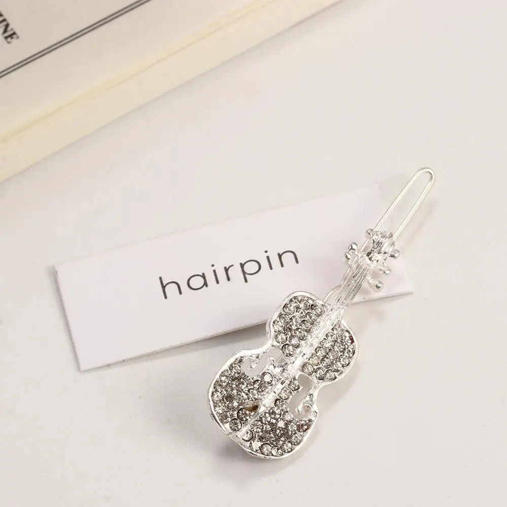 Delicate Elegant Sweet Girls Headwear Cute Hair Accessories Barrette Hairpin Violin Hair Clip
Delicate Elegant Sweet Girls Headwear Cute Hair Accessories Barrette Hairpin Violin Hair Clip