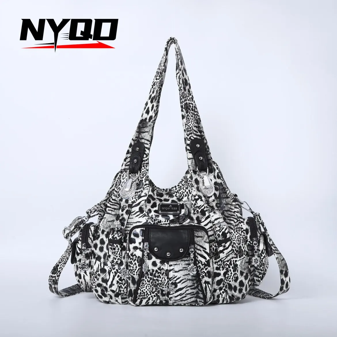 Женская сумка Angelkiss с леопардовым принтом, винтажная сумка-тоут с верхней ручкой, модная сумка-сэтчел, сумка-пельмень, сумка через плечо, большая сумка-хобо
Женская сумка Angelkiss с леопардовым принтом, винтажная сумка-тоут с верхней ручкой, модная сумка-сэтчел, сумка-пельмень, сумка через плечо, большая сумка-хобо