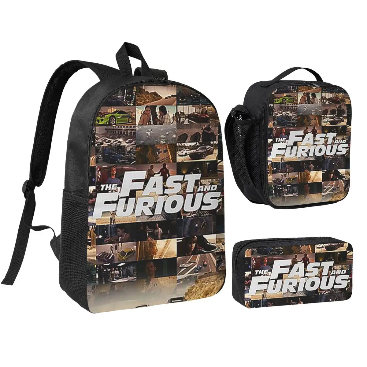 Fast And Furious Legends Tribute Backpack Boys Girls BookBag School Bag Shoulder Bags 3ps Insulated Lunch Bag Pencil Case
Fast And Furious Legends Tribute Backpack Boys Girls BookBag School Bag Shoulder Bags 3ps Insulated Lunch Bag Pencil Case