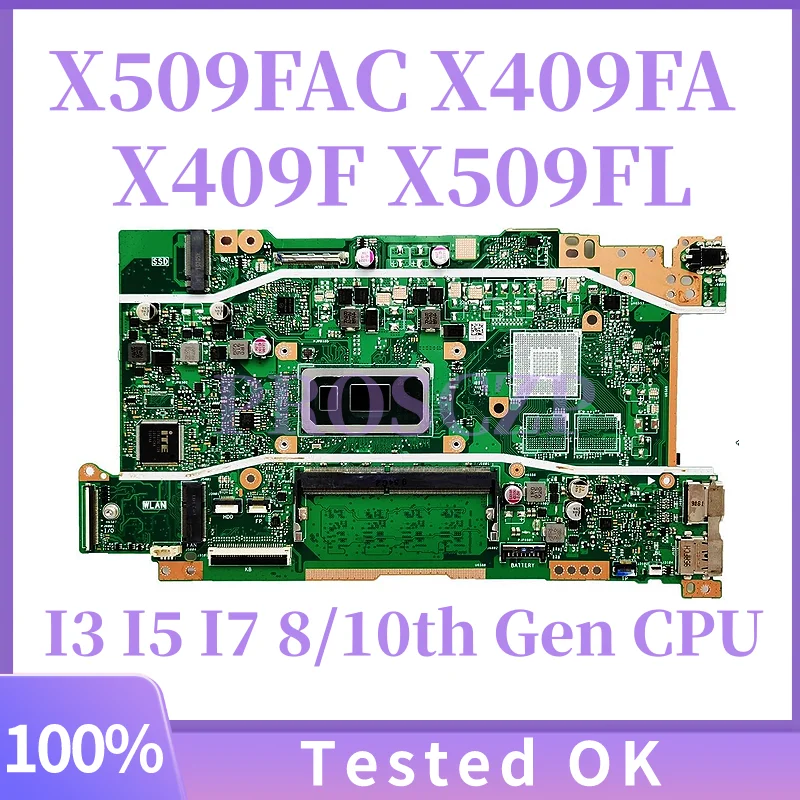 X509FAC X409FA Laptop Motherboard For ASUS X409F X509FL Y4200F F409F X509FB A409F X509FJ Mainboard With I3 I5 I7 CPU 100% tests
X509FAC X409FA Laptop Motherboard For ASUS X409F X509FL Y4200F F409F X509FB A409F X509FJ Mainboard With I3 I5 I7 CPU 100% tests