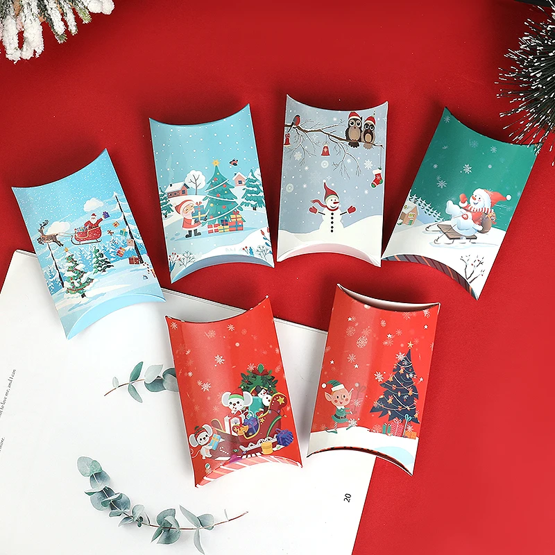 12pcs Christmas Pillow Shape Candy Box Cookies Chocolate Biscuit Treat Packaging Boxes Xmas Gift Wrapping New Year Navidad 2025
12pcs Christmas Pillow Shape Candy Box Cookies Chocolate Biscuit Treat Packaging Boxes Xmas Gift Wrapping New Year Navidad 2025