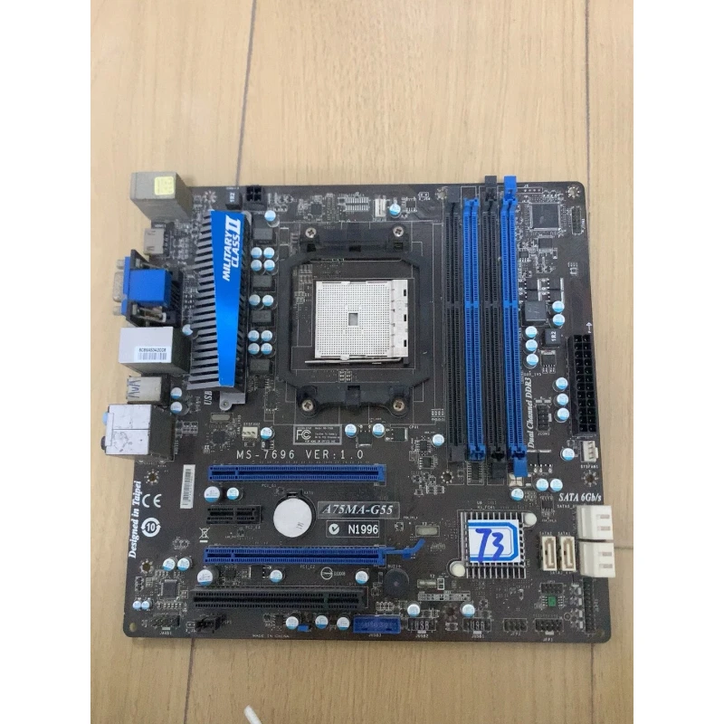 used for MSI A75MA-G55 Used Motherboard AMD A75 DDR3 Micro ATX With I/O Shield
used for MSI A75MA-G55 Used Motherboard AMD A75 DDR3 Micro ATX With I/O Shield