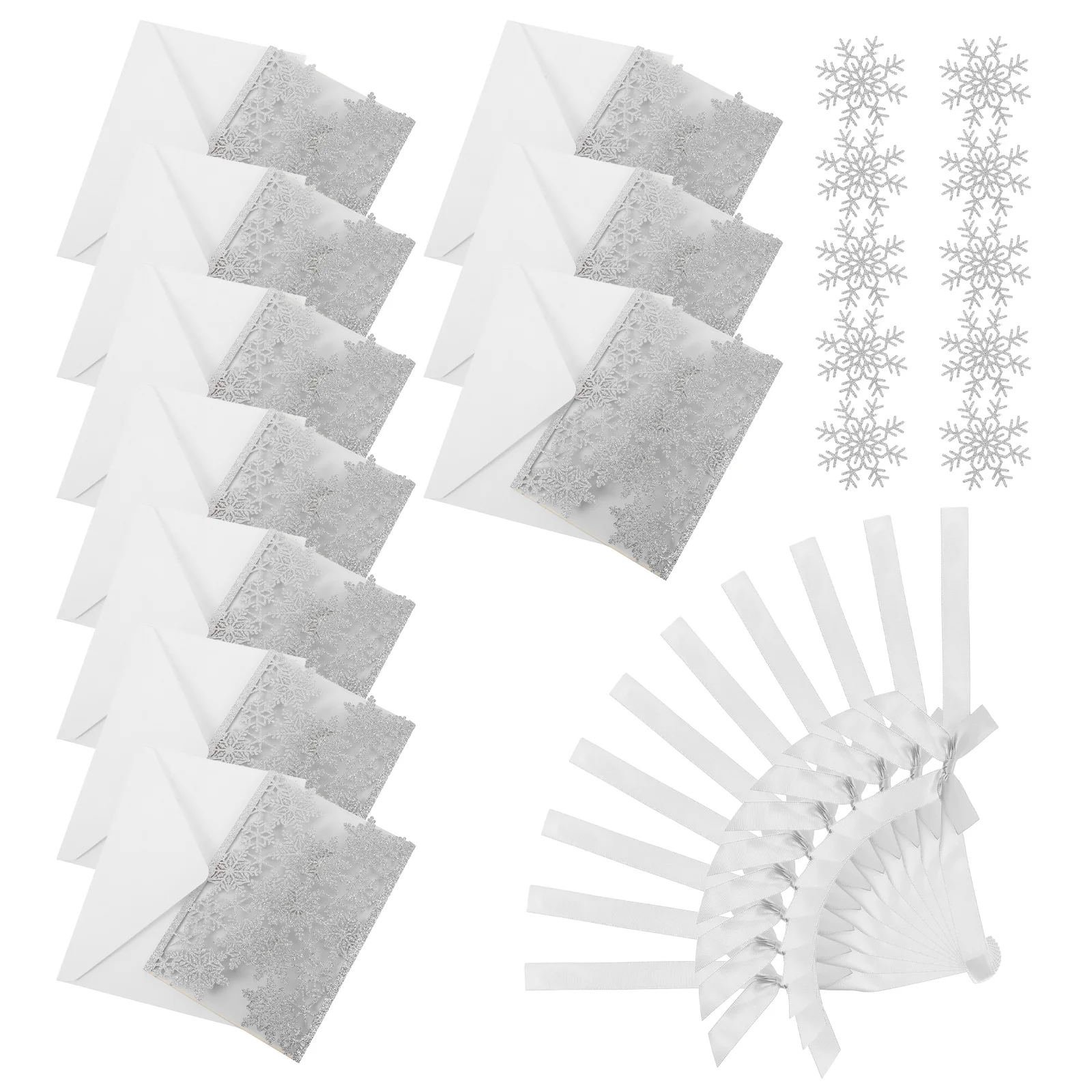 10Sets Glitter Wedding Invitation Kits Elegant Laser Cut Snowflake Patterns Silver Card Stock for Christmas Winter Wedding
10Sets Glitter Wedding Invitation Kits Elegant Laser Cut Snowflake Patterns Silver Card Stock for Christmas Winter Wedding