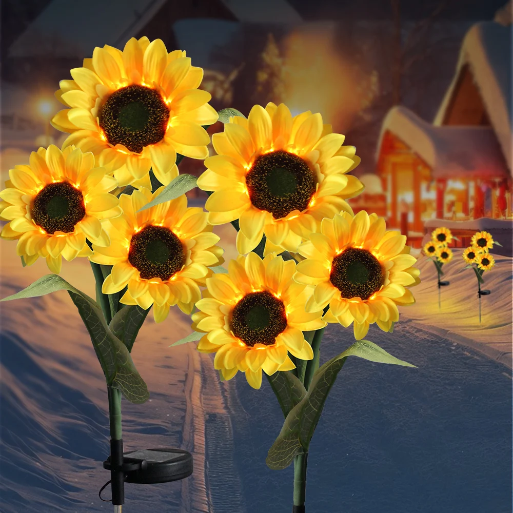 Solar Sunflower Lights Garden Simulation Flowers Outdoor Waterproof Stake Light Back Yard Flower Bed Pathway Patio Porch Decor
Solar Sunflower Lights Garden Simulation Flowers Outdoor Waterproof Stake Light Back Yard Flower Bed Pathway Patio Porch Decor