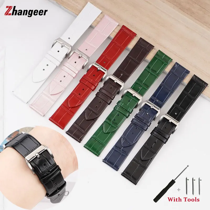 12 14 16 18 19 20mm 21mm 22mm 24mm Quick Release Ultrathin Genuine Leather Wrist Strap Red Green Softness Waterproof Watch Band
12 14 16 18 19 20mm 21mm 22mm 24mm Quick Release Ultrathin Genuine Leather Wrist Strap Red Green Softness Waterproof Watch Band