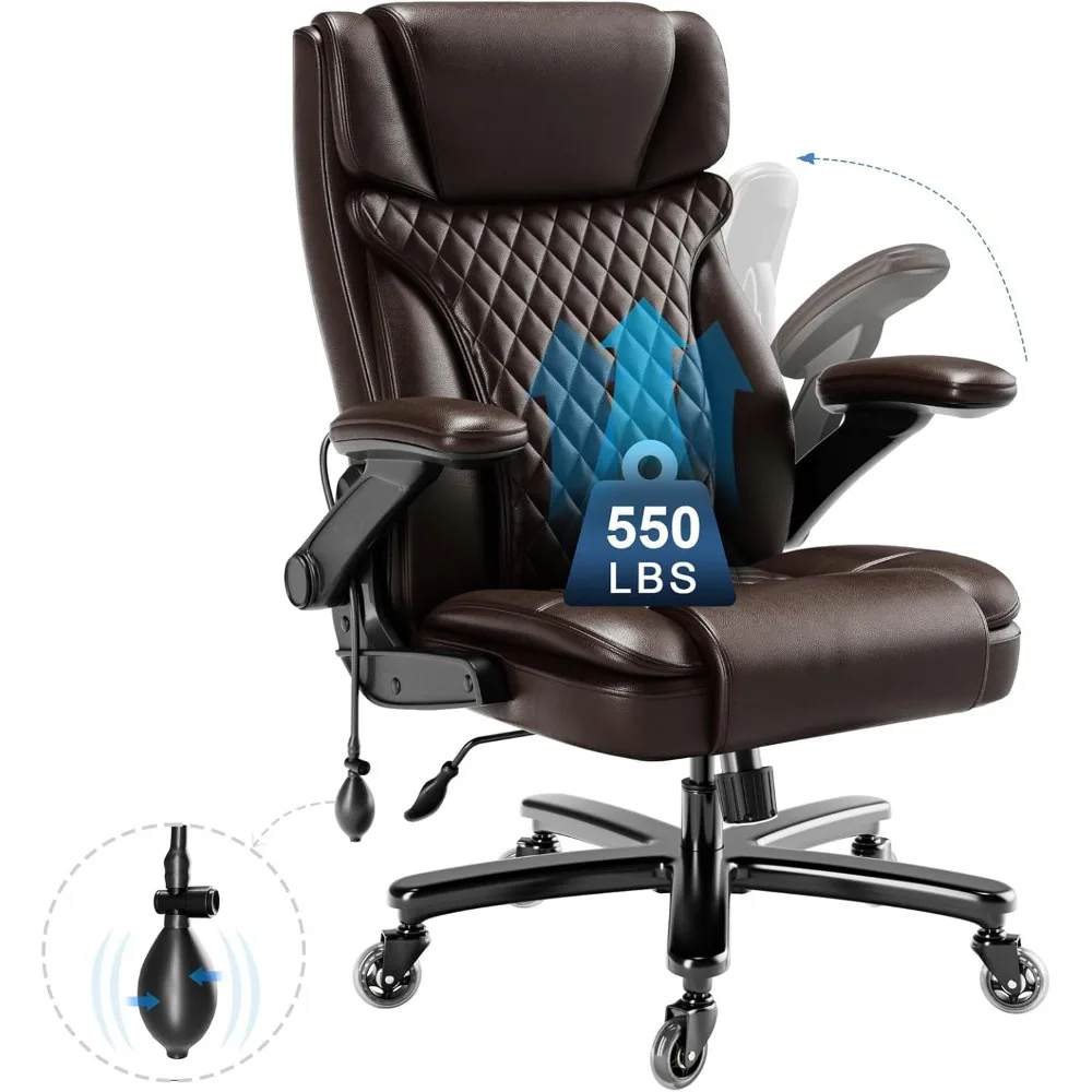 Big and Tall Office Chair 550lbs, Ergonomic Office Chair with Adjustable Lumbar Support, High Back Computer Chair with Heavy Dut
Big and Tall Office Chair 550lbs, Ergonomic Office Chair with Adjustable Lumbar Support, High Back Computer Chair with Heavy Dut