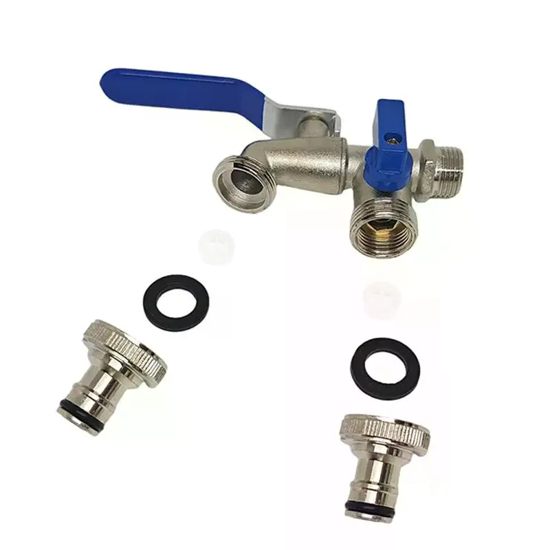 1Pcs Zinc Alloy Water Nozzle Horticultural Irrigation Dual Control Faucet One Inlet And Two Outlets Double Nipple Faucet
1Pcs Zinc Alloy Water Nozzle Horticultural Irrigation Dual Control Faucet One Inlet And Two Outlets Double Nipple Faucet