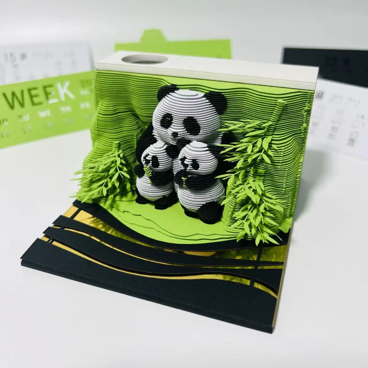 1PC Panda Desk Calendar 2025 Calendar Memo Pad Creative Desk Calendar DIY Notes Notepad 3D Art Calendar Paper Carving Gift House
1PC Panda Desk Calendar 2025 Calendar Memo Pad Creative Desk Calendar DIY Notes Notepad 3D Art Calendar Paper Carving Gift House
