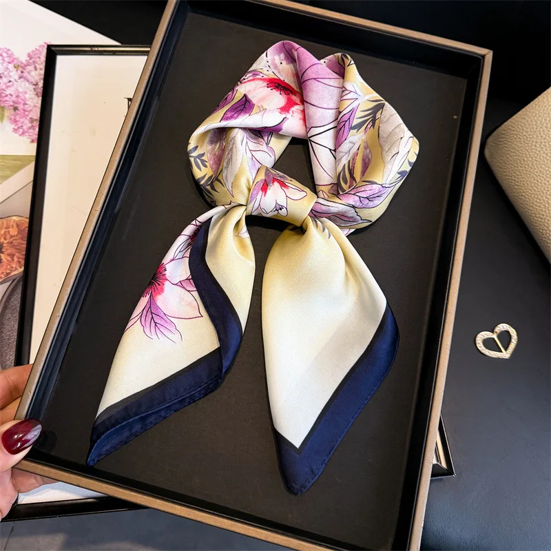Silk Scarf Hijab Woman Shawl Wraps Bandana Headband Hair Bands Handkerchief Luxury Brands Foulards Femme Kerchief Headbands
Silk Scarf Hijab Woman Shawl Wraps Bandana Headband Hair Bands Handkerchief Luxury Brands Foulards Femme Kerchief Headbands