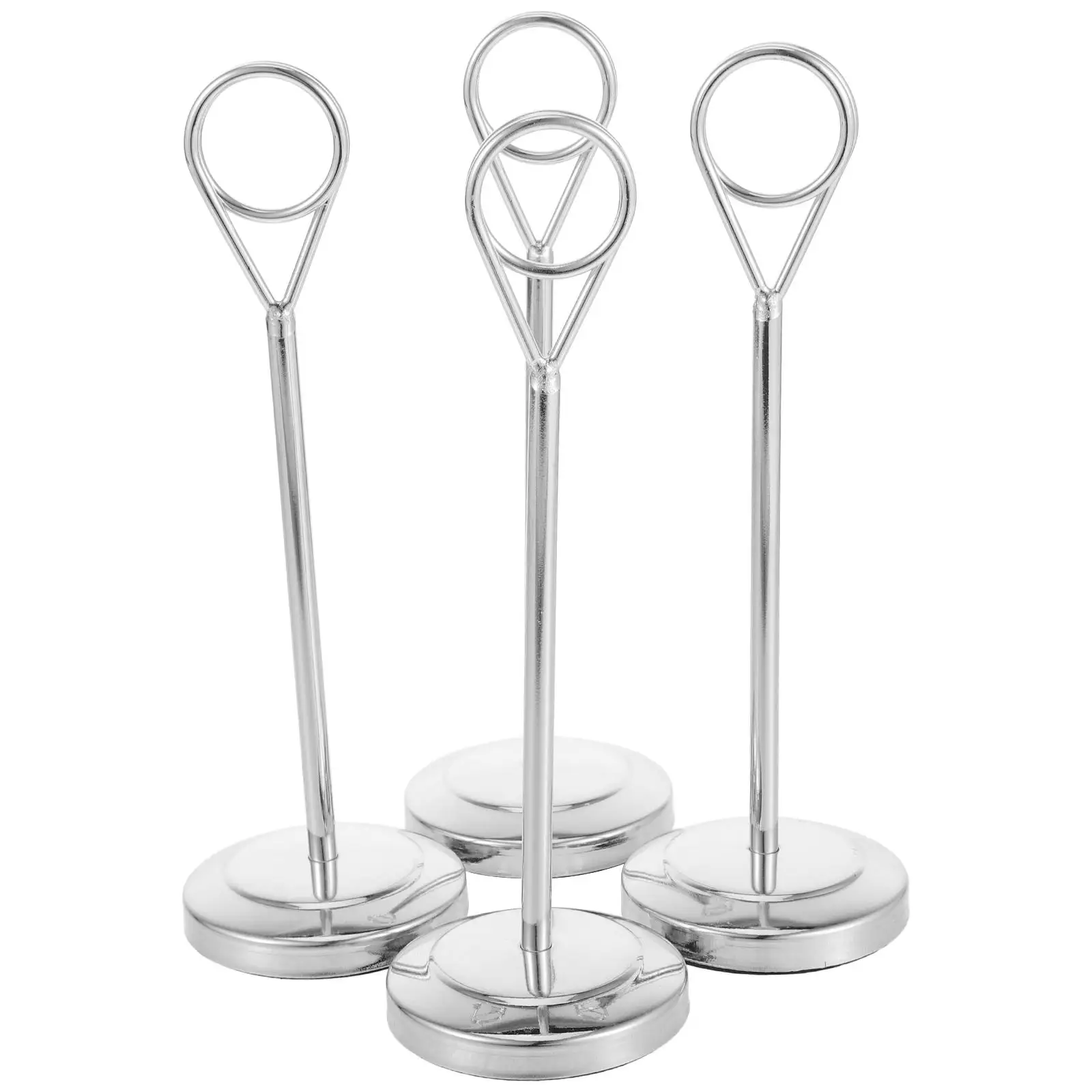 4 Pcs Steel Card Holder 15cm Silver Mirror Finish Table Number Holders Tabletop Sign Holder Menu Sign
4 Pcs Steel Card Holder 15cm Silver Mirror Finish Table Number Holders Tabletop Sign Holder Menu Sign