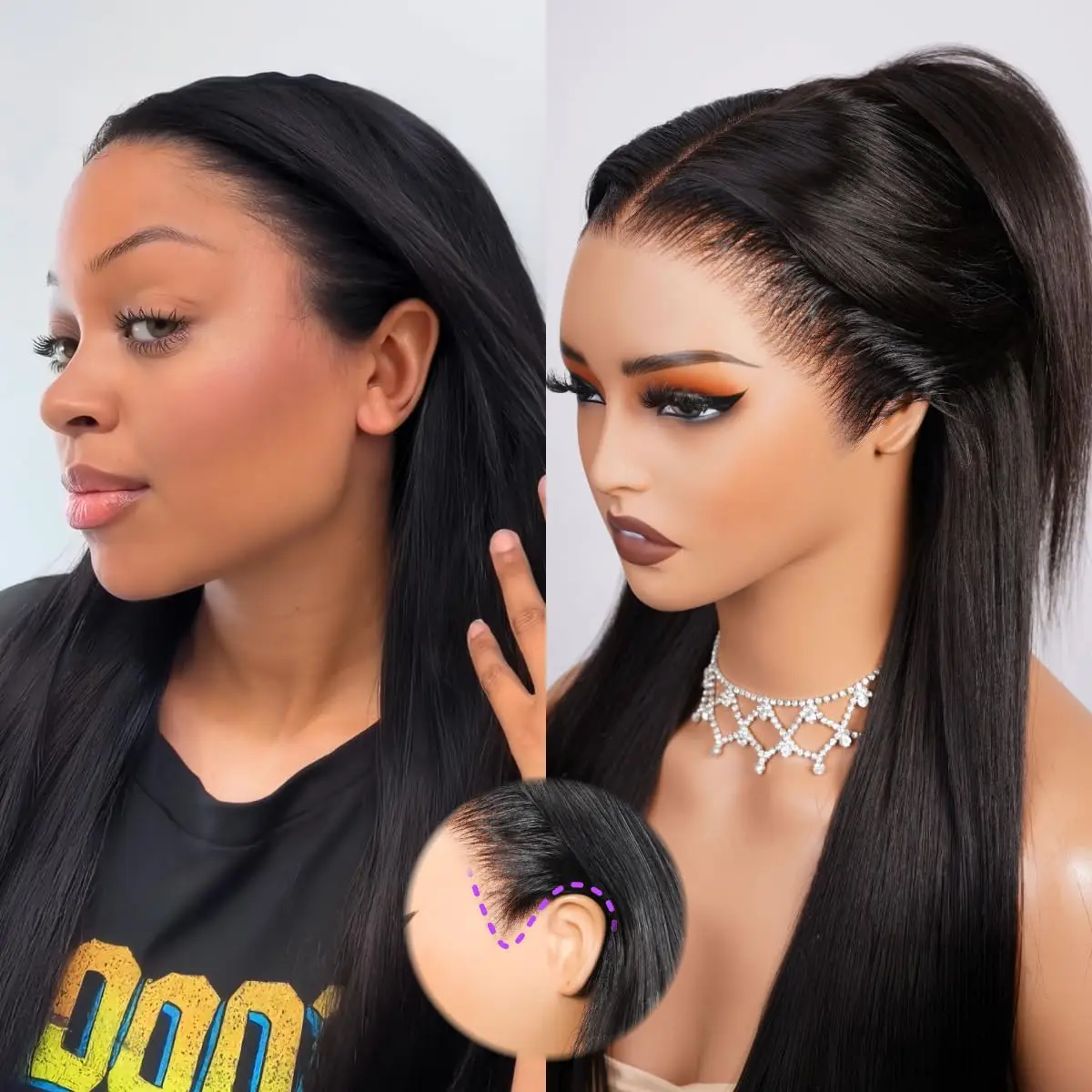 Natural Human Hair Straight 5x5 Glueless Lace Closure Wig 13x4 Hd Lace Frontal Wig Hidden Strap 360 Lace Front Wigs Preplucked
Natural Human Hair Straight 5x5 Glueless Lace Closure Wig 13x4 Hd Lace Frontal Wig Hidden Strap 360 Lace Front Wigs Preplucked