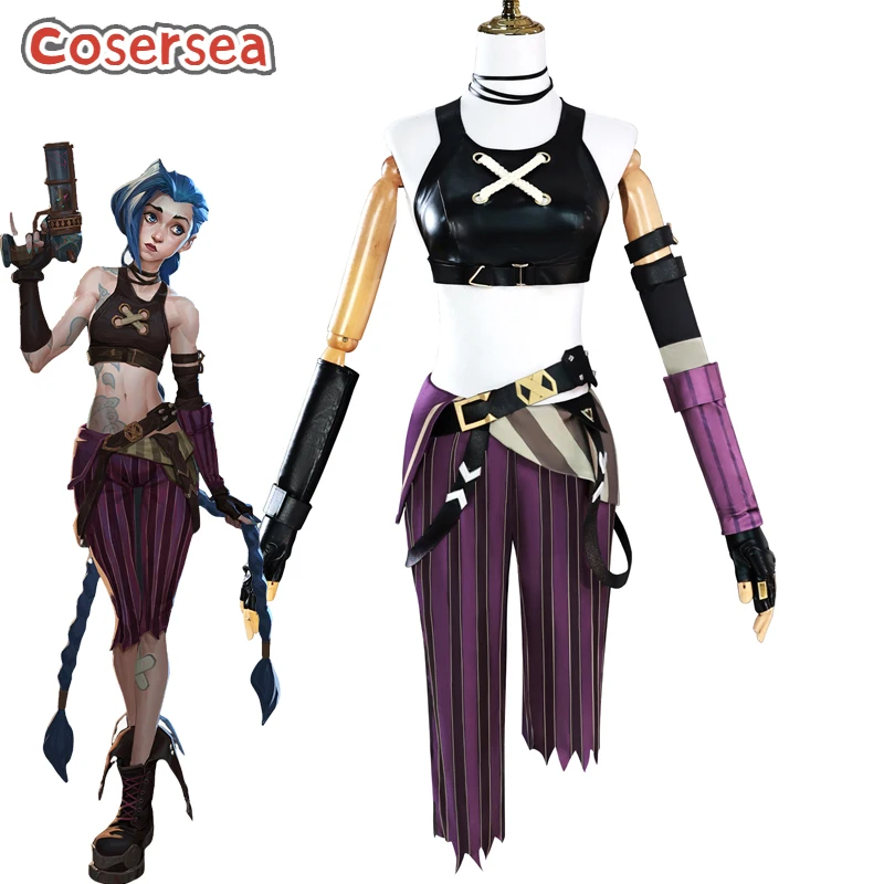 Cosersea Arcane Jinx Cosplay Costume Game LOL Arcane Jinx The Loose Cannon Women Role Play Uniform Halloween Cos Outfit Fullset
Cosersea Arcane Jinx Cosplay Costume Game LOL Arcane Jinx The Loose Cannon Women Role Play Uniform Halloween Cos Outfit Fullset