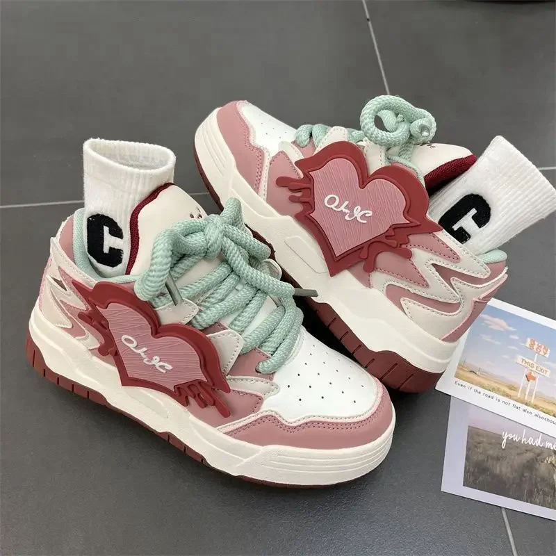 Women's Sneakers Casual Platform Sports Shoes Kawaii Tennis Female Korean Flats Vintage Cute Vulcanize Skateboard Spring Summer
Women's Sneakers Casual Platform Sports Shoes Kawaii Tennis Female Korean Flats Vintage Cute Vulcanize Skateboard Spring Summer