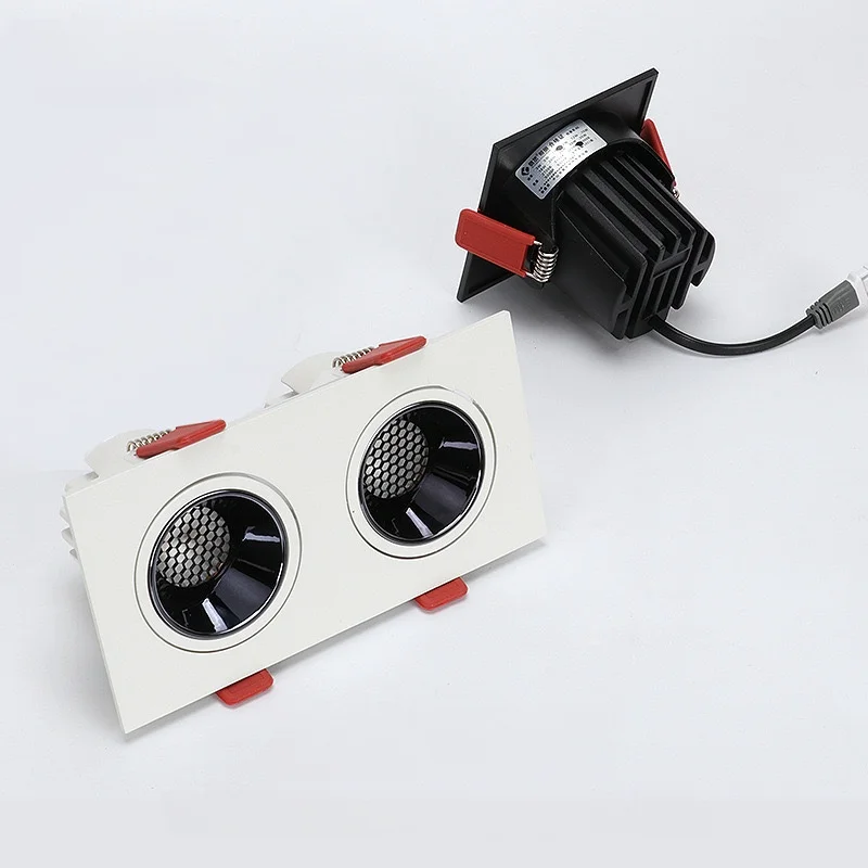 Dimmable LED COB Spotlight 7W Deep Anti-glare Downlight 2X15W Led Spot Ceiling lamp For Home Living Room Bedroom Indoor lighting
Dimmable LED COB Spotlight 7W Deep Anti-glare Downlight 2X15W Led Spot Ceiling lamp For Home Living Room Bedroom Indoor lighting